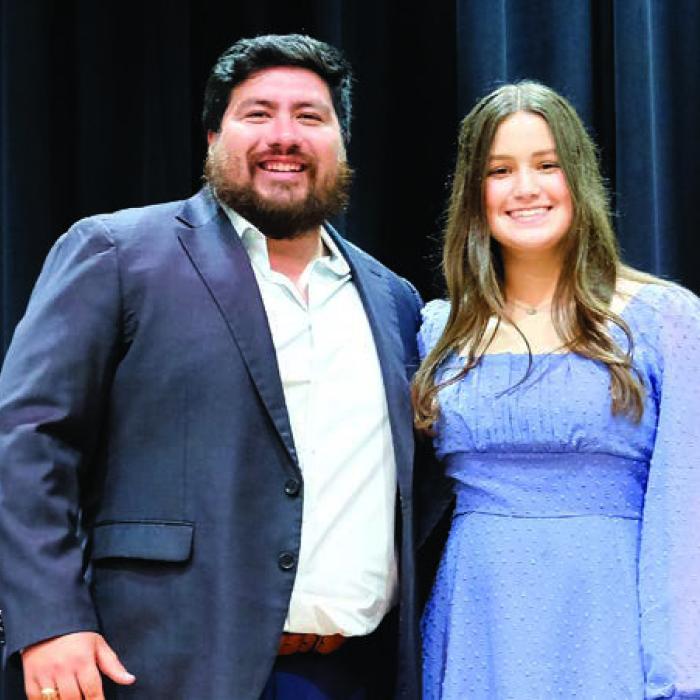 Rachel Matocha (right) plans to study veterinary science at Texas A&amp;M University. Her parents are Vincent and Mary Matocha. She picked Carlos Guevara as her favorite teacher.