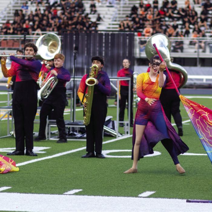 Bands Shine at Ed Lowes Legacy Marching Competition Here