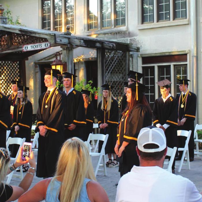 RT-Carmine Seniors Graduate Outside at Festival Hill