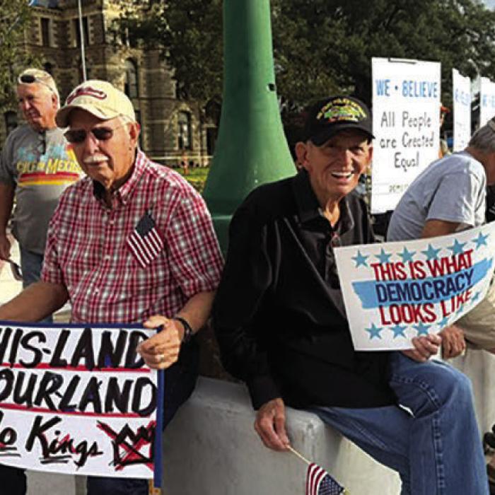 No Kings Protest Held in Downtown La Grange