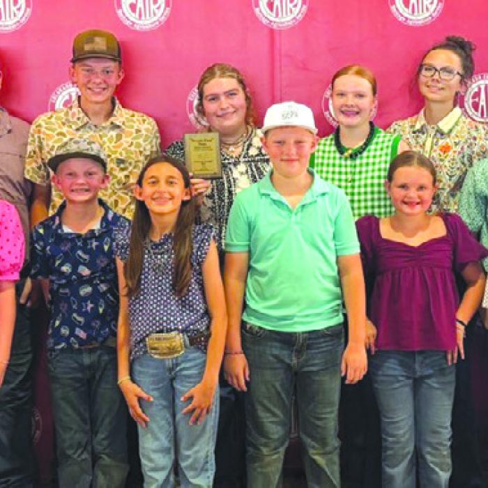 Pictured front from left: Hudson Holub, Abigale McBride, Joe Carrales, Emma Zweschper, Jehnsen Janecka, Ellie Klesel, and Rowdy Guenther; back row: Hailey Janish, Laramie Laake, Rilan Karisch, Holden Holub, Rheagan Karisch, Kaisley Janecka, Tatum Fritsch, Crockett Guenther, Adalyn Carrales, Stockton Emshoff, and Tate Fritsch.