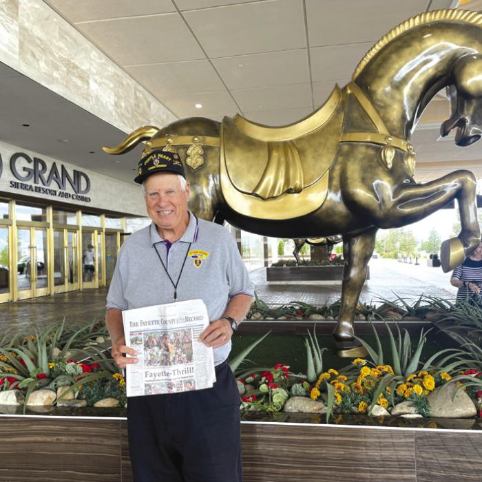 Pat and Anita Lyons travelled to the 1st Cav LRRP Ranger Army reunion in Reno, Nevada, and took along the best little newspaper in Texas to share with all the Vietnam Vets.