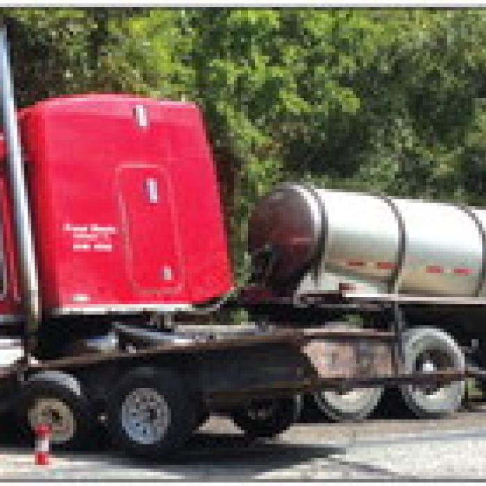 18-Wheeler Collides With Trailer