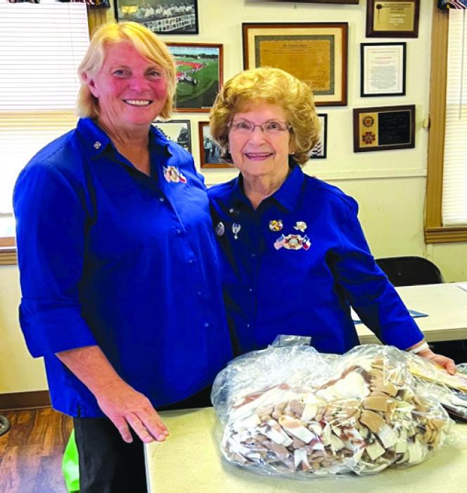 Charlene Muras, President, and Jeanette Hoelscher, Chaplain of VFW Auxiliary Post 5875.