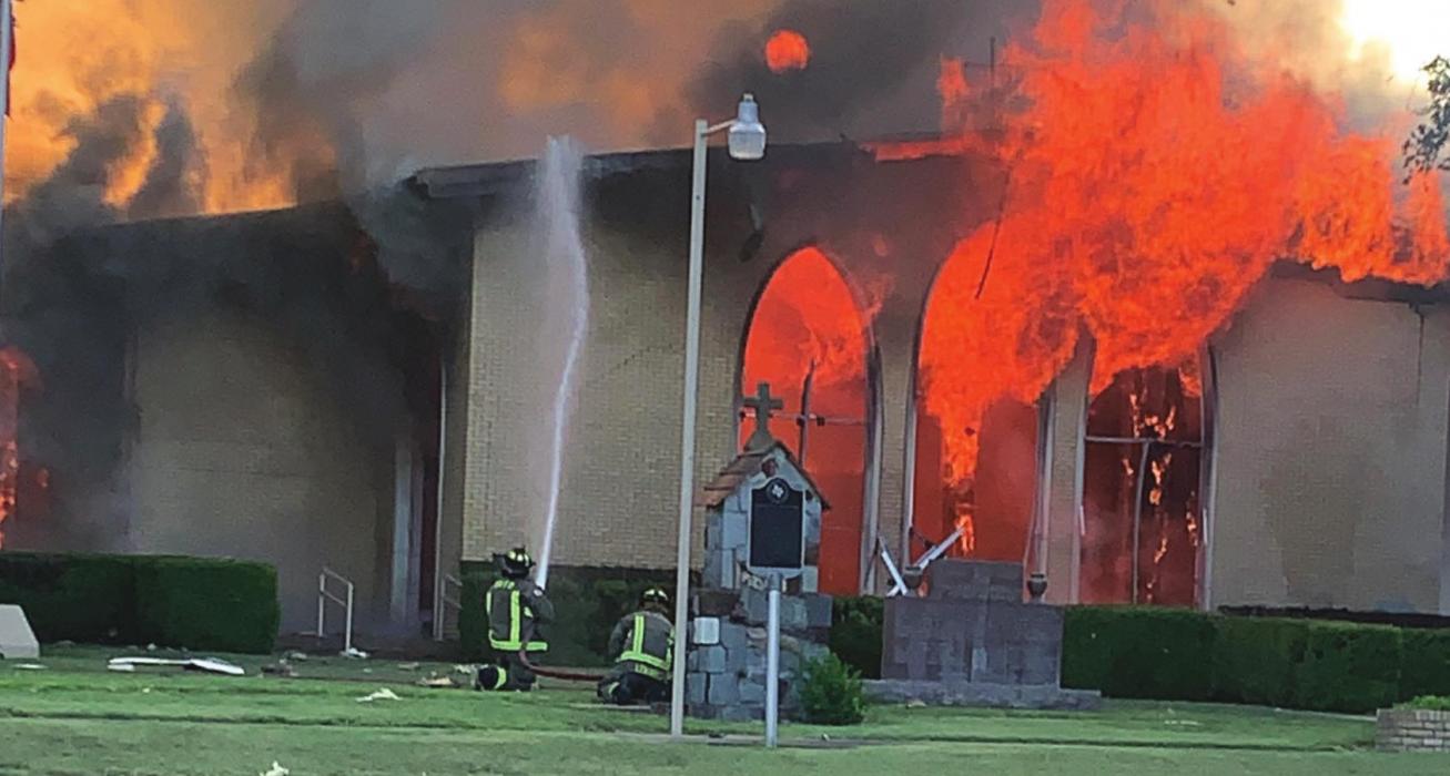 Gas Explosion, Fire Destroys Hostyn Church