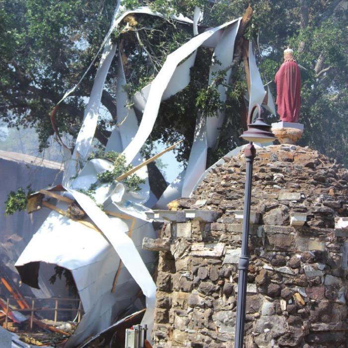 Gas Explosion, Fire Destroys Hostyn Church
