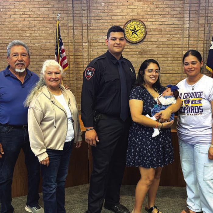 Adrian Ortiz Sworn in as Newest LGPD Officer
