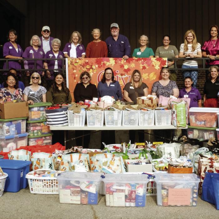 Tejas Health Care teamed up with local volunteers and community organizations to put on the 26th annual Thanksgiving basket drive in La Grange. Photo by Andy Behlen
