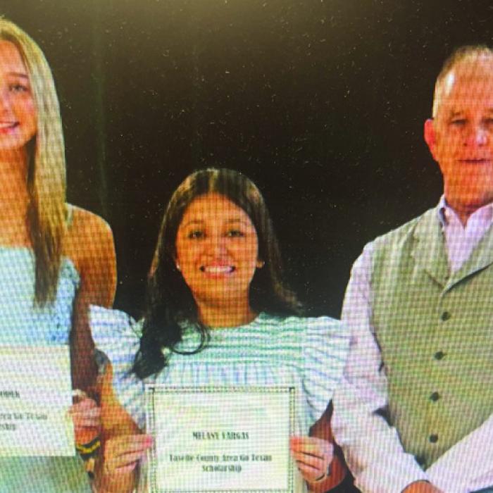 Flatonia ISD – Summer Sodek, Melany Vargas. FCAGT Representative - David Urban