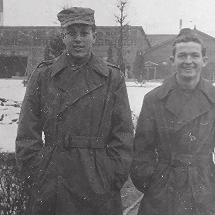 Gene (left) is pictured with his good friend, Jim York, in Japan.