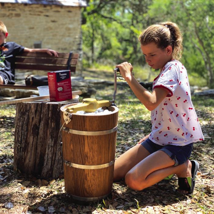 On Saturday, the historic sites will bring out its hand-cranked ice cream maker for old-fashioned frozen treats.