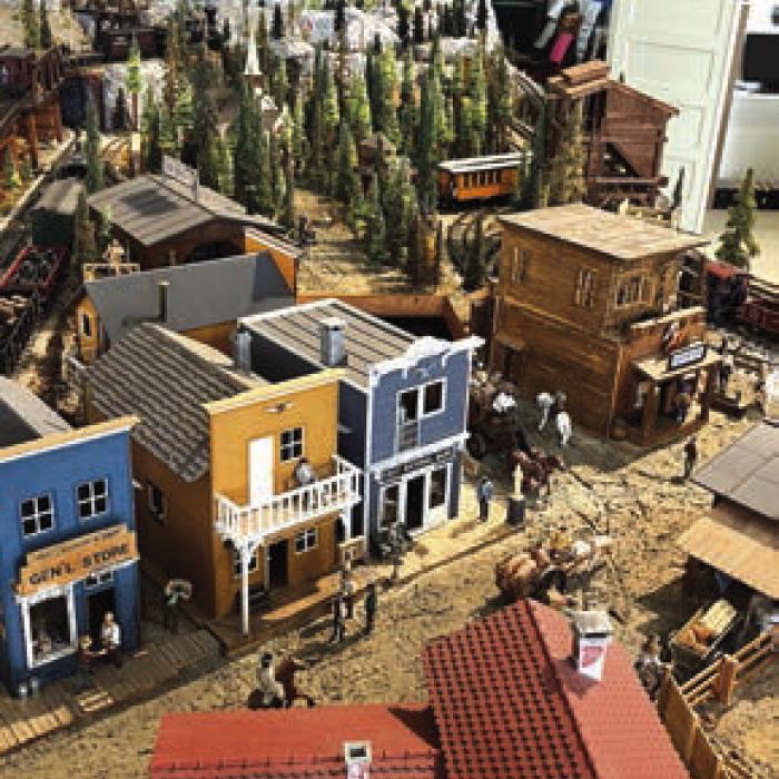 Part of a massive model railroad scene at Flatonia Rail Museum, which was put together by Greg Kadlub in memory of his father, Dr. Karl Kadlub. Photo by Jeff Wick