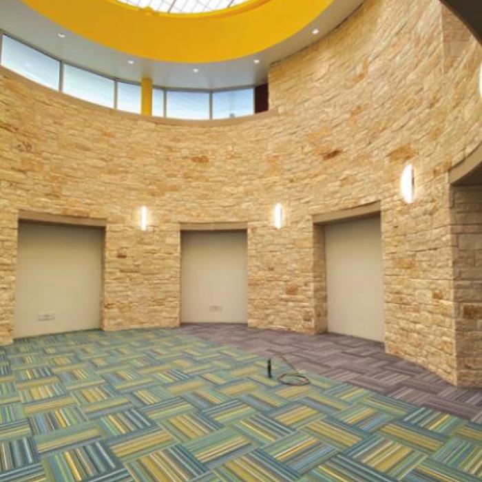 The rotunda interior which will be near the new entry to La Grange Elementary.
