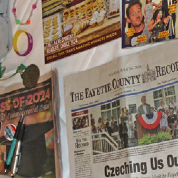 LEO Club Students Give Time Capsule to Archives