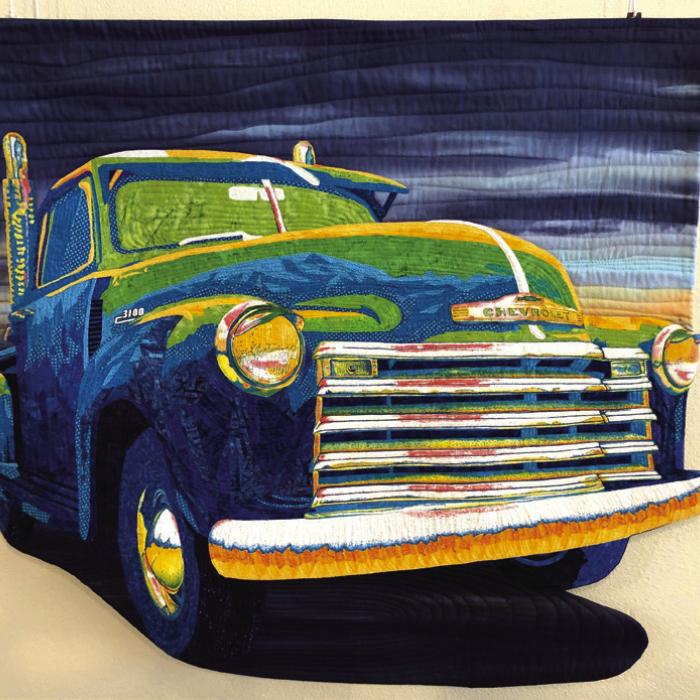 “Dad’s Blue Truck” at the Texas Quilt Museum