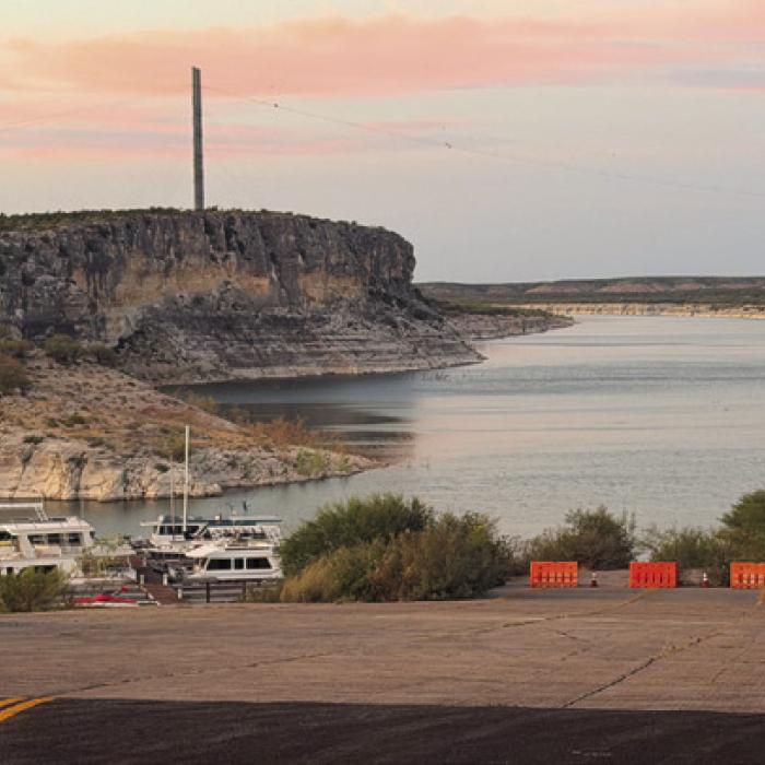 Morning on the banks of Lake Amistad near Del Rio. Photo by Andy Behlen