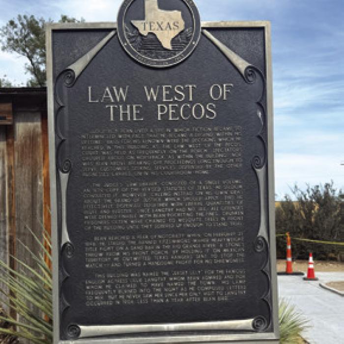 We stopped the Visitor’s Center and the famous Jersey Lilly Saloon, where Judge Roy Bean dispensed the Law West of the Pecos.