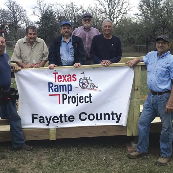 On March 5, TRP volunteers built a 32-foot wheelchair ramp on Chaparral Rd. north of La Grange.