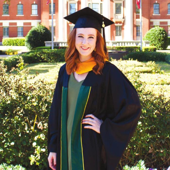 Lane Rightmer graduated with her Masters from Baylor University recently.