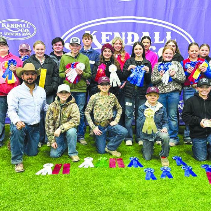 Pictured front from left: Coach JoJo Carrales, Crockett Guenther, Tate Fritsch, Joe Carrales, Hudson Holub, and Coach Kaci Carrales; middle row: Hunter Gabler, Rilan Karisch, Julia Melton, Holden Holub, Adalyn Carrales, Alexis Berckenhoff, Kaisley Janecka, Kinley Kutac, Addison Berckenhoff, and Tatum Fritsch; back row: Abraham McBride, Logan Poncik, Kinley Kutac, Hailey Janish, Tori Newton, Rheagan Karisch, and Brealey Nieto.