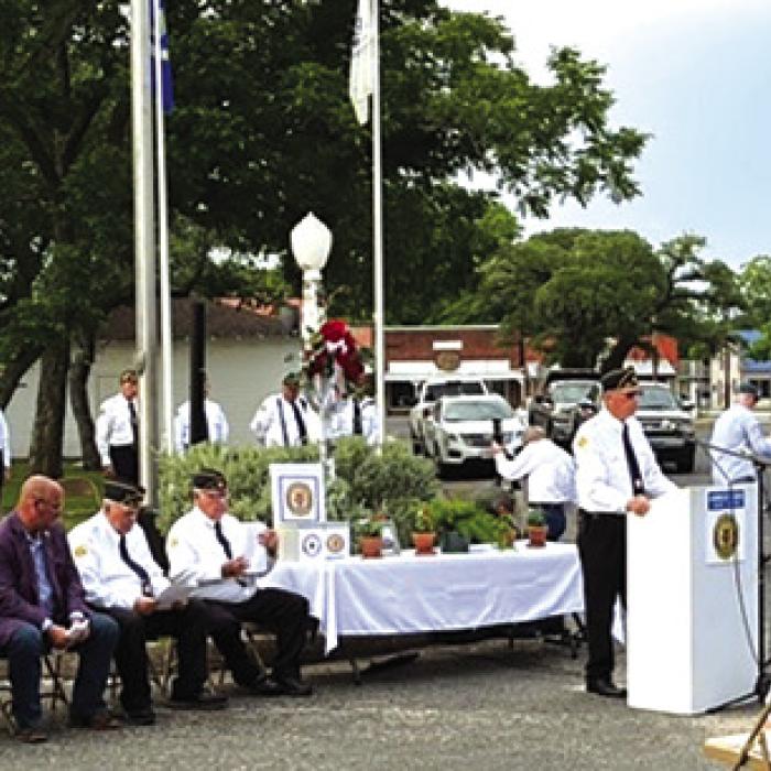 Special Memorial Day Observed in Fayetteville, Flag Display Erected