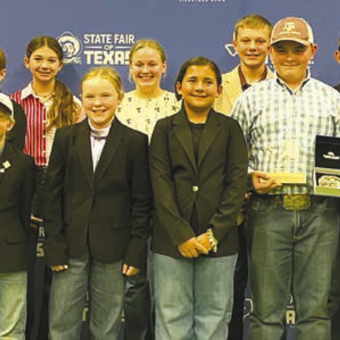 Pictured front from left: Emma Zweschper, Joe Carrales, Abigale McBride, Chandler Brooks, Abraham McBride, Hudson Holub, and Rowdy Guenther; back row: Logan Poncik, Adalyn Carrales, Tatum Fritsch, Kaisley Janecka, Laramie Laake, Julia Melton, Holden Holub, Dylan Zwescpher and Crockett Guenther.