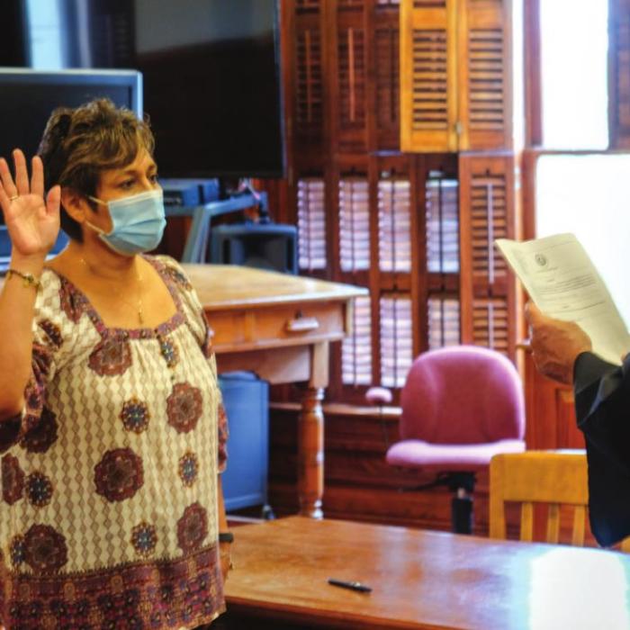 Mendoza Sworn in to Replace Adamcik