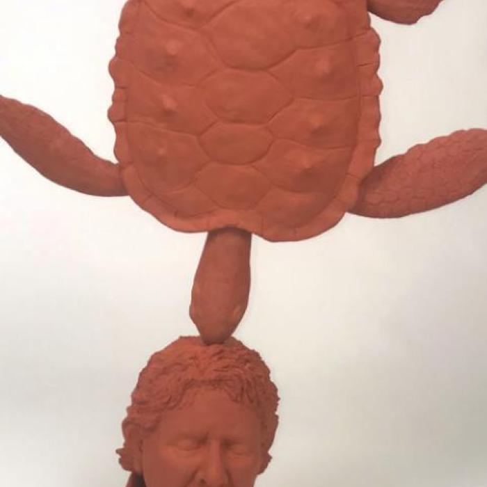 Fayette County artist Pat Johnson is featured in a new online gallery. Here is her work “Heads Up.”