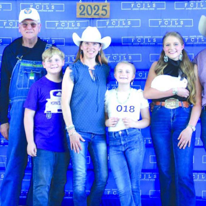 2025 Fayette Co. Junior Livestock Show Showmanship Winners