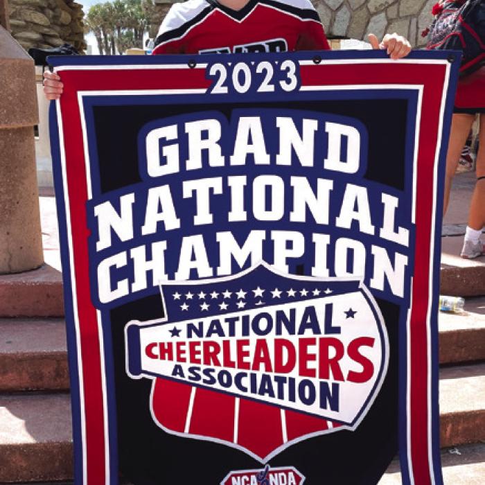 LG’s Krupala Helps TVCC to National Cheer Title