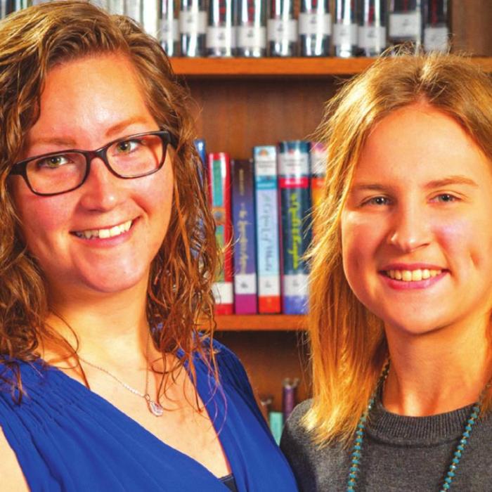 Lauren Huenefeld is the daughter of John and Tina Huenefeld. She plans to attend Blinn College and study athletic training. She chose Erica Williamson as her special teacher.