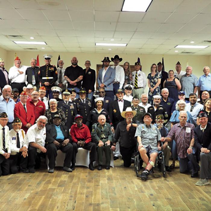 A big crowd of veterans filled the La Grange KC Hall last Saturday for the third annual Armed Forces Appreciation Dinner and Dance. Photos by Bobby Bedient