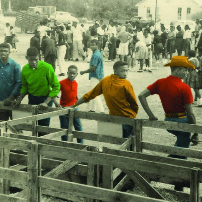 The cover photo of the book, shown above, is the Randolph NFA Livestock and Poultry Show, circa 1962, from the personal collection of Lorenza Crosby, Jr. of La Grange.