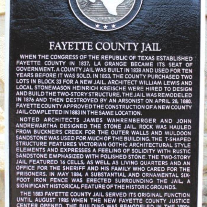 Historical Marker Dedicated At Old Fayette County Jail