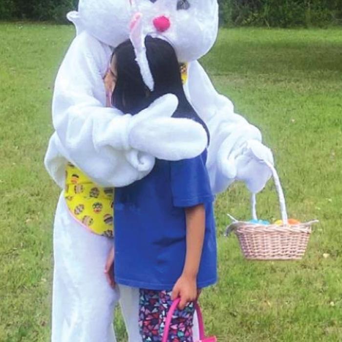 Lions & Leos Sponsor Egg Hunt at Whispering Hills