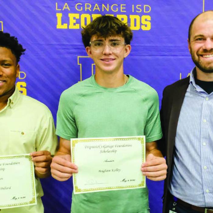 The Fixpatrick’s Garage Foundation Scholarship went to Jeremiah Dillard and Brigham Kelley. The presenter was Nathan Truex.