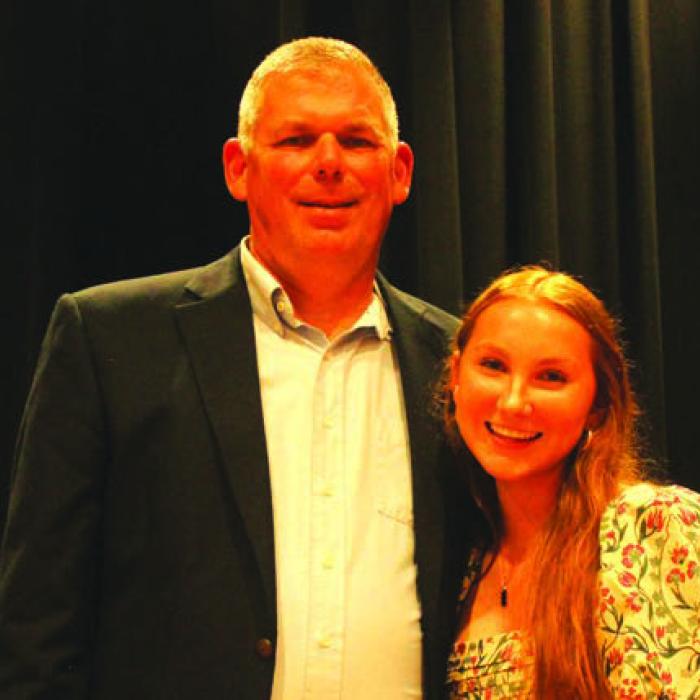 Ella Nygren is the daughter of Erik and Tracy Nygren. She chose Heath Golan as her special teacher. Ella plans to attend Texas A&amp;M and study speech language pathology.
