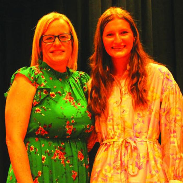 Elena Supak is the daughter of Jody and Cheryl Supak. She chose Heather Muesse as her special teacher. Elena plans to attend The University of Texas to study nursing.