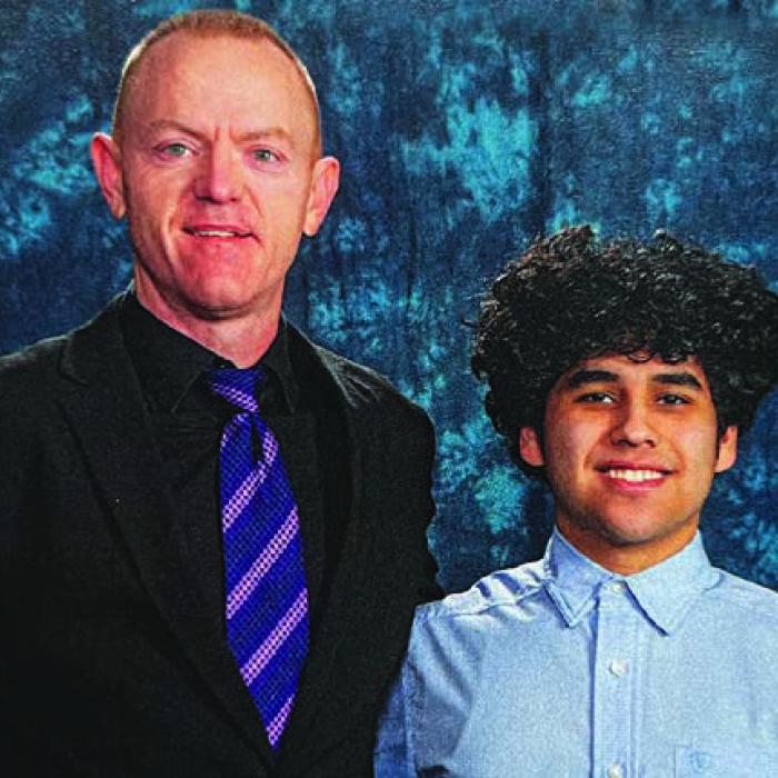Anthony Anzaldua is the son of Carl and Veronica Anzaldua. He chose Chris Cooper as his special teacher. Anthony plans to attend The University of Texas to pursue a career as a financial planner.