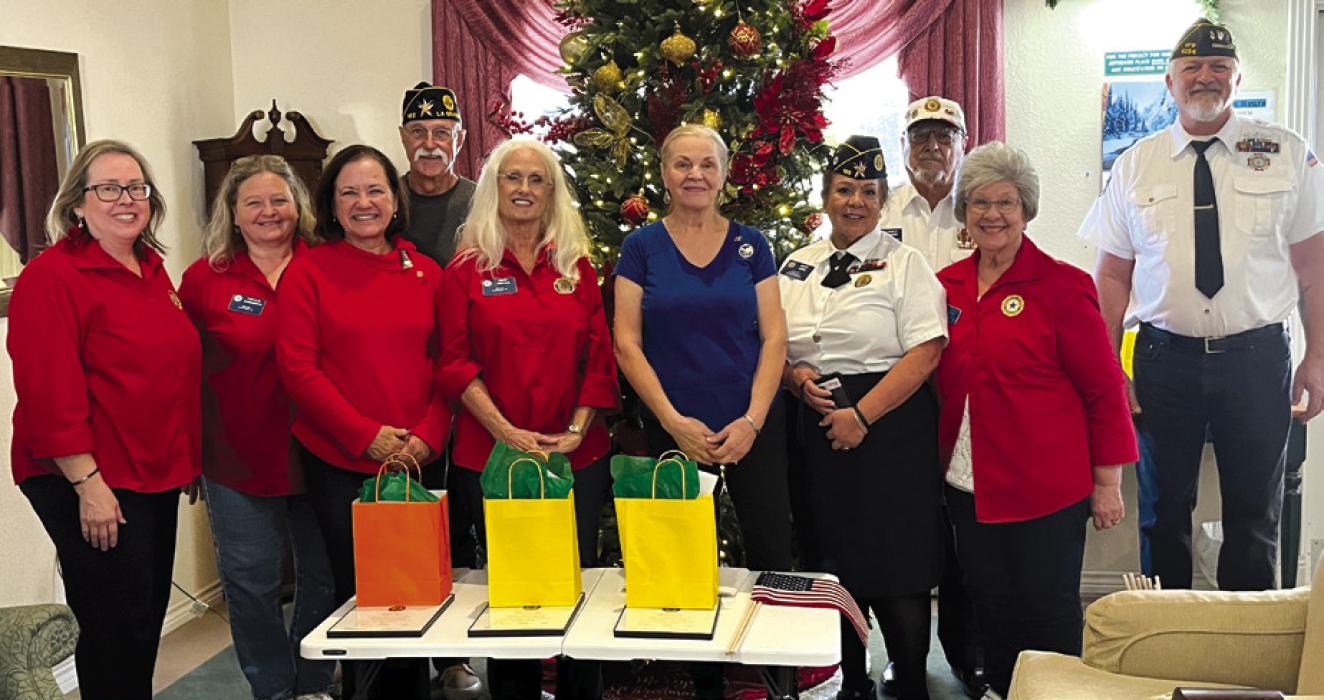 American Legion, Auxiliary Visit Assisted Living Facilities Over Christmas