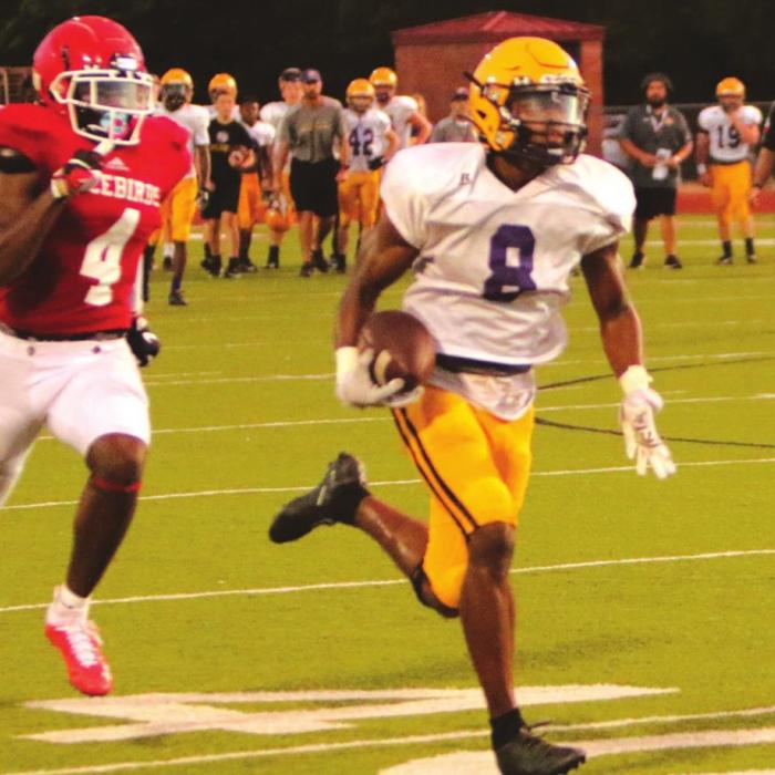 La Grange’s Dana Baker with a long run Friday.