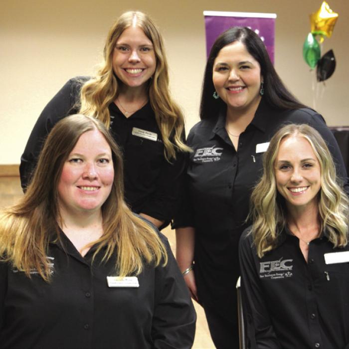 FEC employees are excited to welcome you to the Annual Membership meeting scheduled for July 15 at the KC Community Center in La Grange. Some Fayette Electric Cooperative employees who folks may see at the annual meeting: Bottom row, Amanda Wood and Lezli Thomas. Top row, Emily Purdy and Diana Torres.