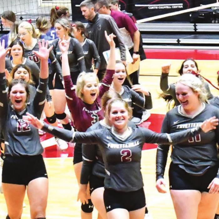 The Lady Lions walk off the court after the state semifinal win. Photo by Jeanie Muegge