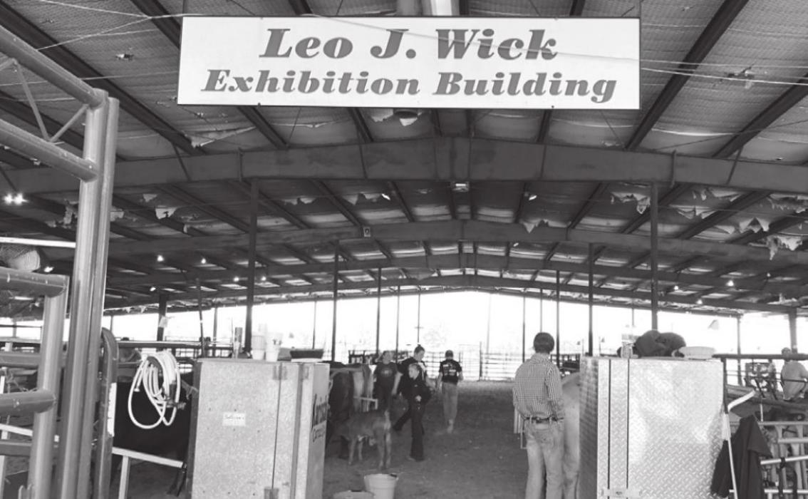 Livestock events at the Fayette County Fairgrounds in La Grange utilize the massive Leo J. Wick Exhibition Building that honors its namesake longtime volunteer.