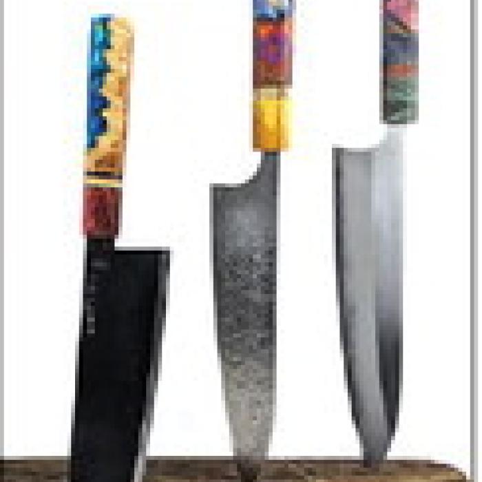 Custom knives by Alton Janelle.