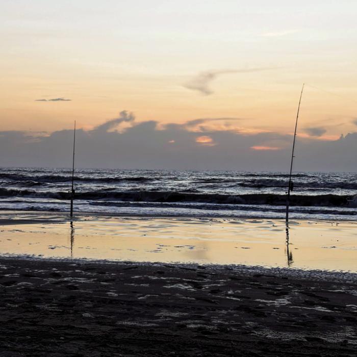 Sunrise on the beach.
