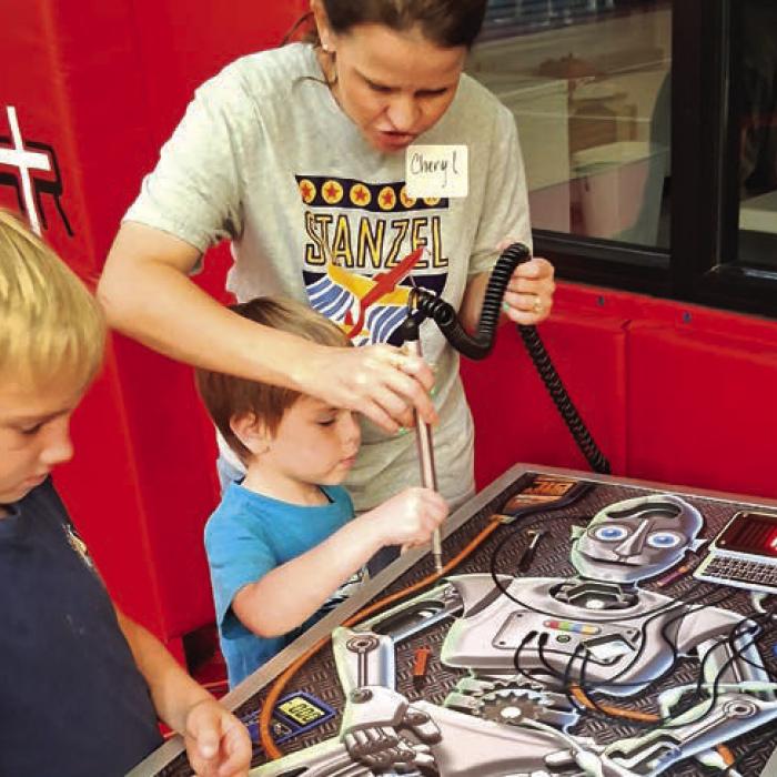Some images of the fun at the Dale Kirn Summer STEAM Event.