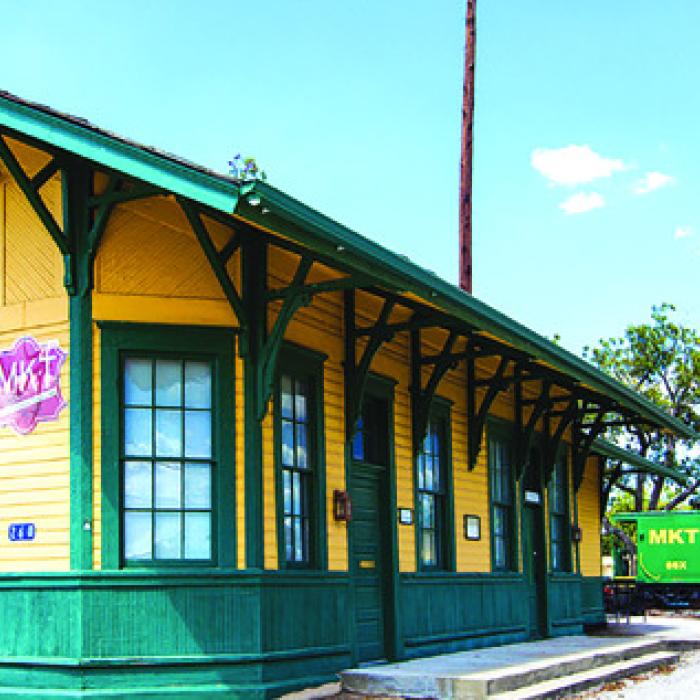 The historic La Grange railroad depot.