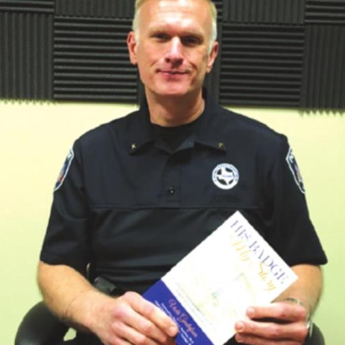 Flatonia Police Chief Lee Dick was the recipient of the January book donation.