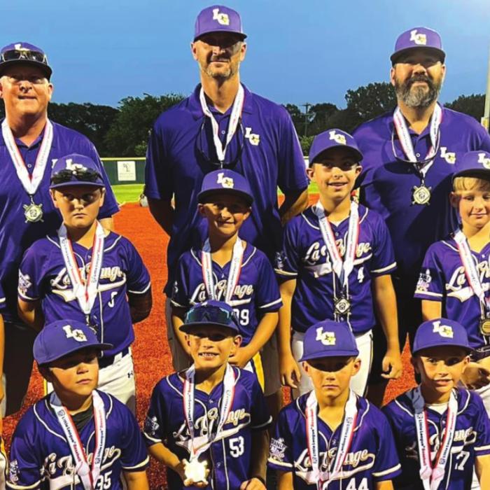The La Grange baseball nine-under All-Stars were the runner-ups in their tournament. Players were: Styne Schramm, Jacob Kellen, Carson Muesse, Kooper Kirts, Cody Cernosek, Maddox Kleiber, Heath Kaspar, Anderson Bishop, Austin Smith, Zach Kocian, and Cooper Adams. Coaches were Russell Muesse, Eric Kocian and Jake Kellen.